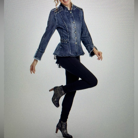 Pyramid Collection Denim Jacket - Picture 11 of 15